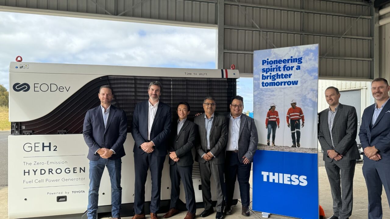 Toyota to deliver its first locally-assembled hydrogen generator to mining services provider Thiess