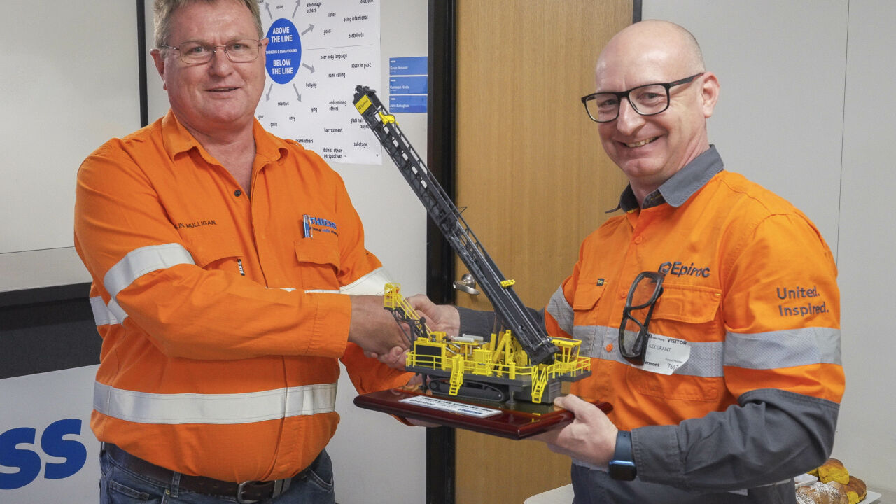 Thiess and Epiroc celebrate autonomous drilling milestone at Lake Vermont