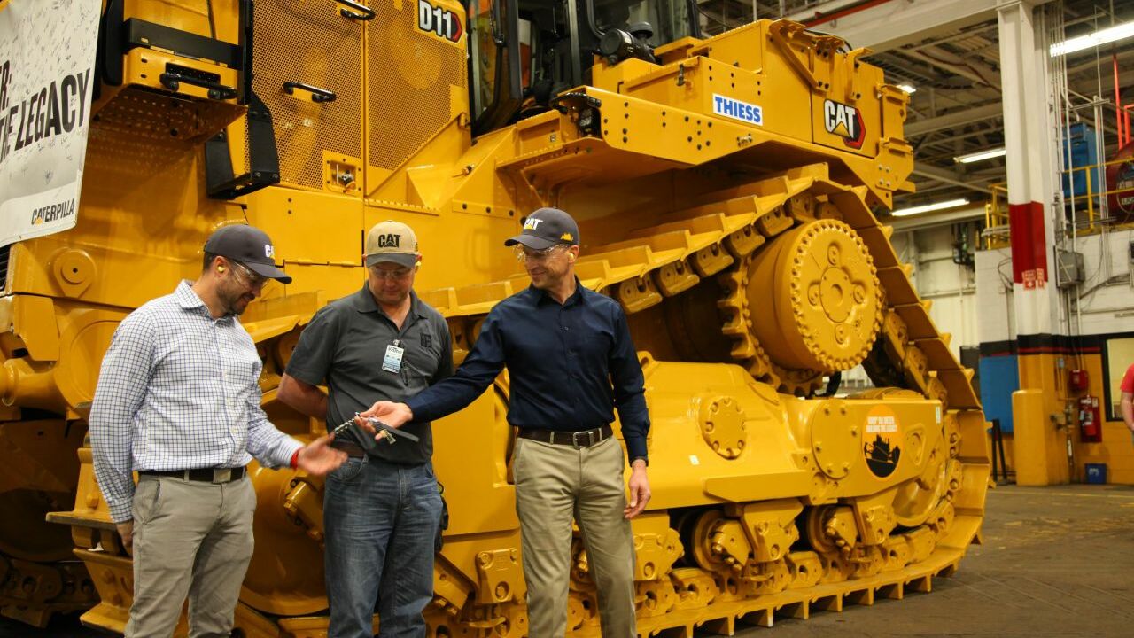 Thiess takes delivery of the 6000th Cat® D11 dozer, marks 90-year collaboration