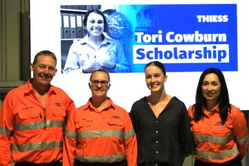 Thiess announces recipient of the inaugural Tori Cowburn Scholarship 